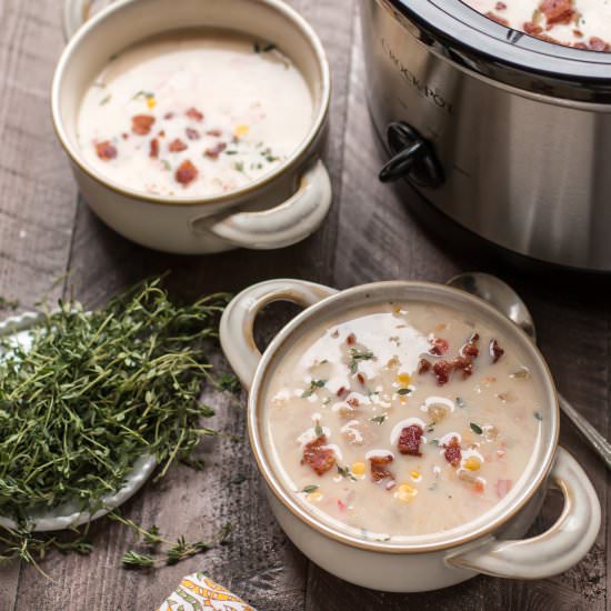 Slow Cooker Maine Corn Chowder