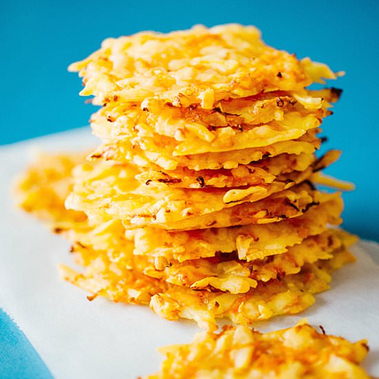 Baked Gouda Cheese Crisps w/Carrots
