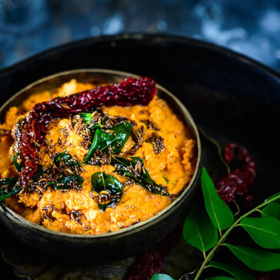 Red Chilli Coconut Chutney
