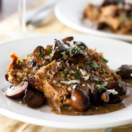 Meatloaf with Mushroom Sauce