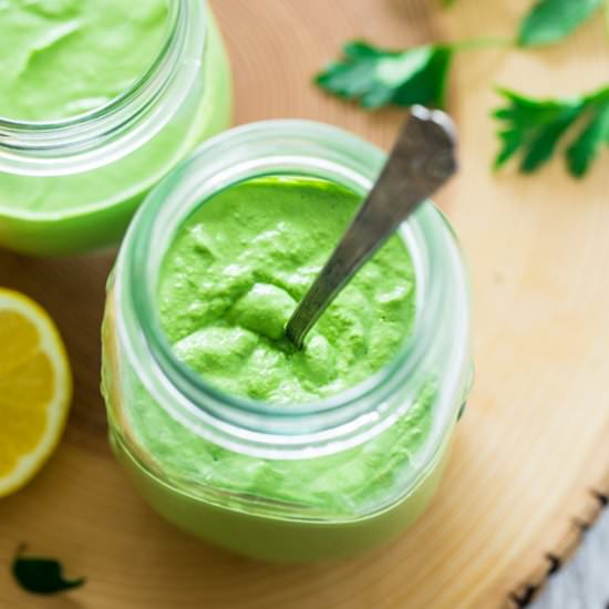 Whole30 Creamy Chimichurri Sauce