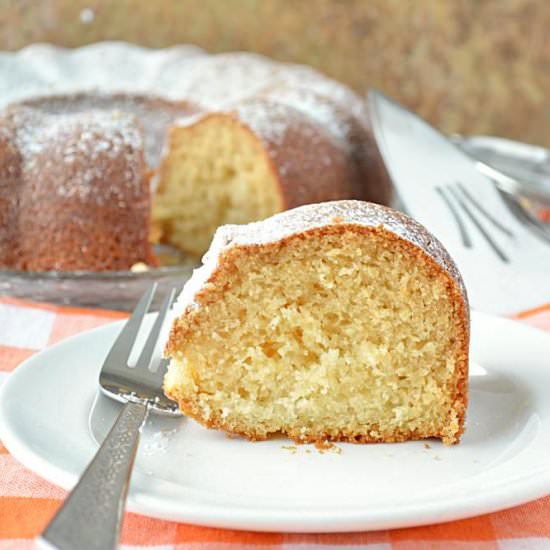 Eggless Vanilla Pound Cake
