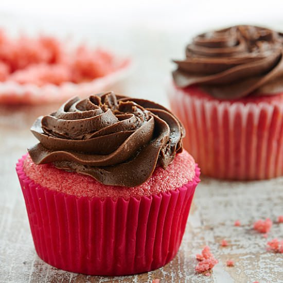 Chocolate Strawberry Cupcakes