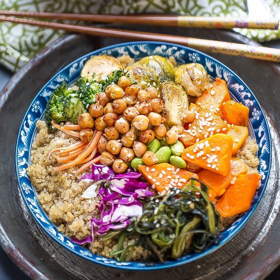 Roasted Vegetable Buddha Bowls
