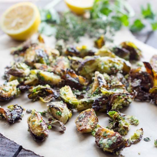 Brussels Sprouts w Pecorino + Herbs