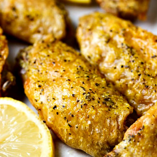 Lemon Pepper Chicken Wings