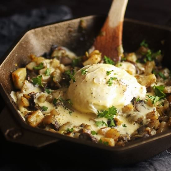 Vegetarian Leek and Mushroom Hash