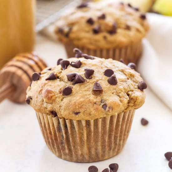 Peanut Butter Banana Muffins