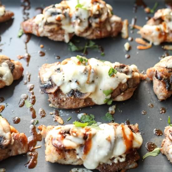 Pork w/ Feta and Mushrooms