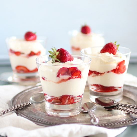 Strawberry & Lemon Syllabub
