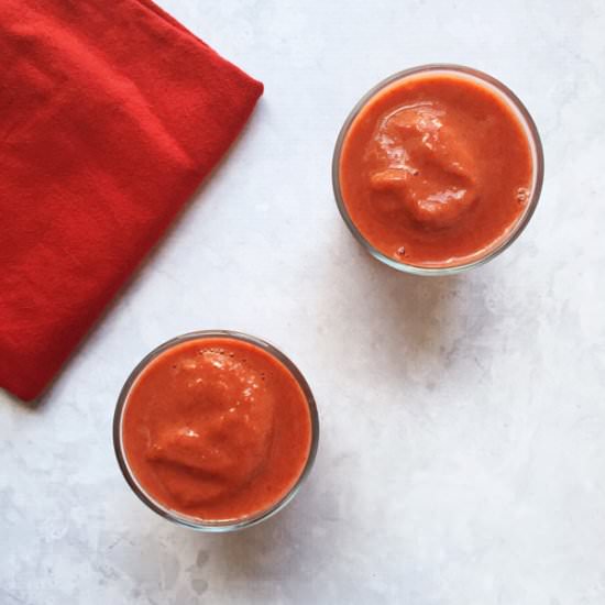 Vegan Strawberry Breakfast Smoothie
