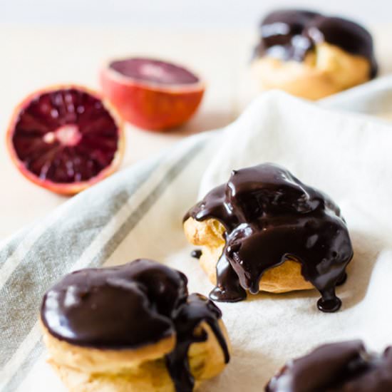 blood orange cream puffs