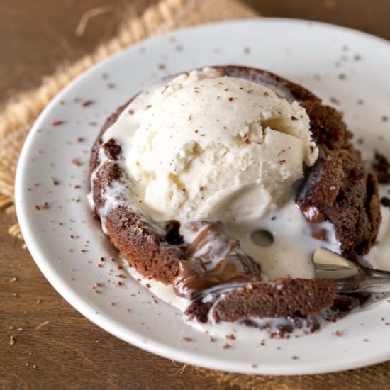 Molten Nutella Cake