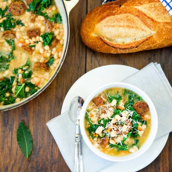 Kale and White Bean Soup w/Sausage