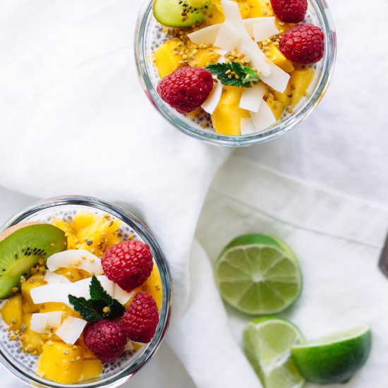 Simple Mango Chia Seed Pudding