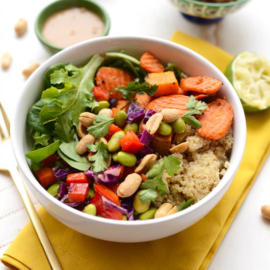 Healthy Thai Coconut Quinoa Bowls