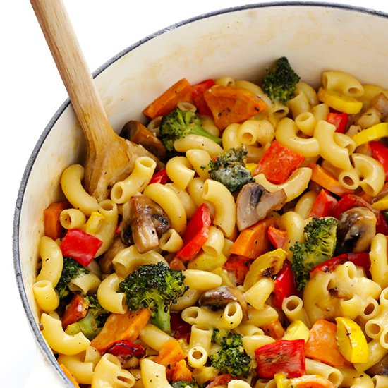 Roasted Vegetable Macaroni & Cheese