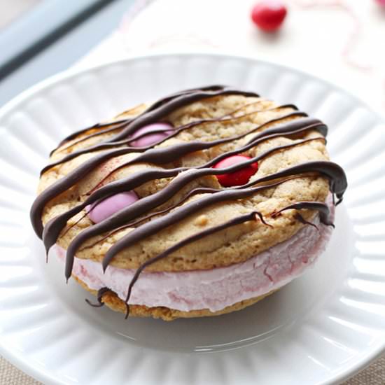 Strawberry Ice Cream Sandwiches