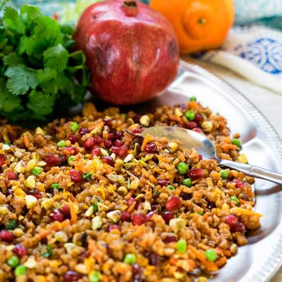 Saffron and Orange Wheat Berries