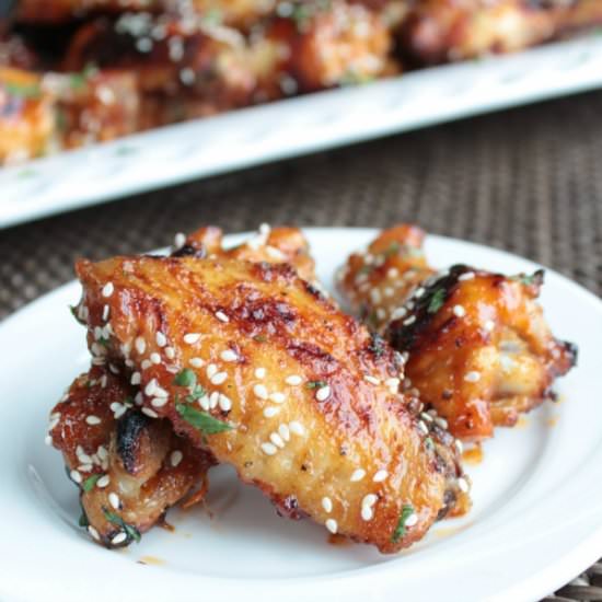 Honey Sriracha Chicken Wings