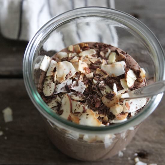 Toasted Almond Joy Chia Shake