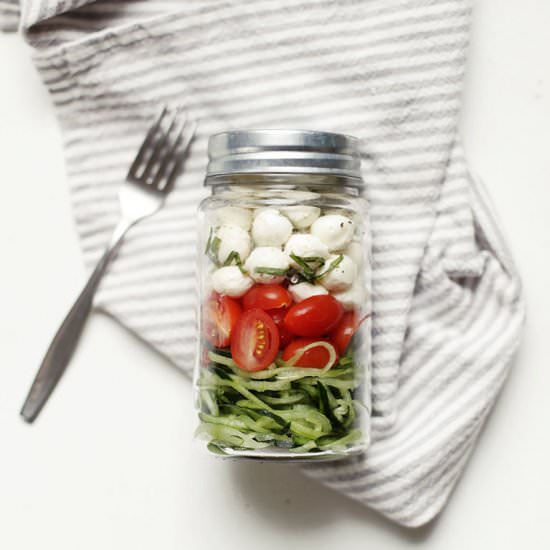 Veggie Noodle Caprese Salad