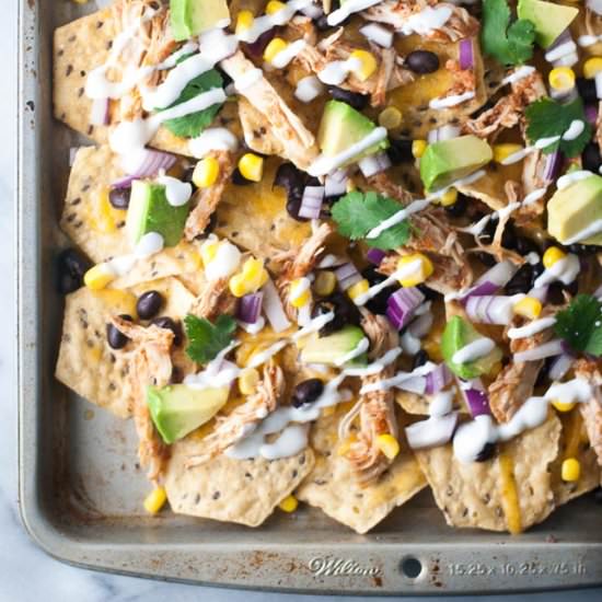 Slow Cooker Chicken Nachos