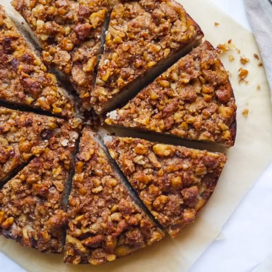 Spiced Cinnamon Walnut Crumb Cake