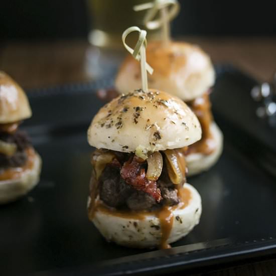Whiskey Beef Sliders