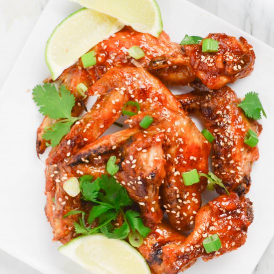 Sweet and Sour Baked Hot Wings