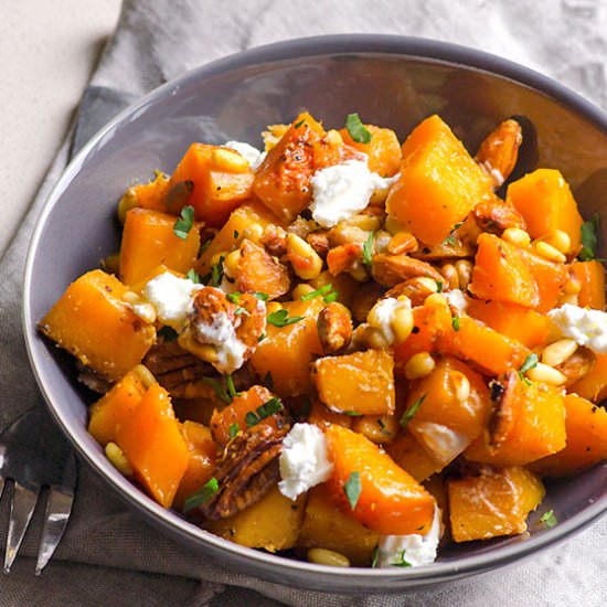 Honey Garlic Butternut Squash