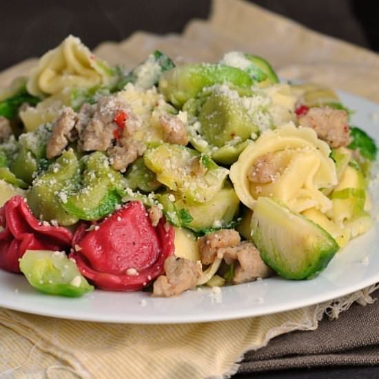 Easy Tortellini with Sausage