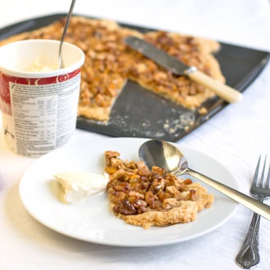 Apple, Walnut and Candid Peel Tart