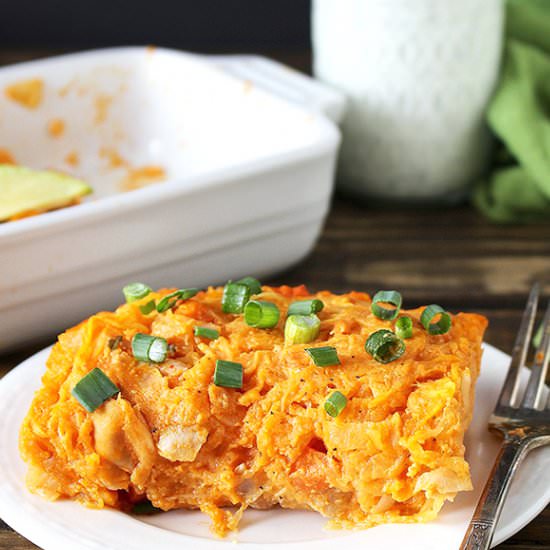 Paleo Buffalo Chicken Casserole