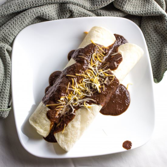 Easy Chipotle Mole Enchiladas