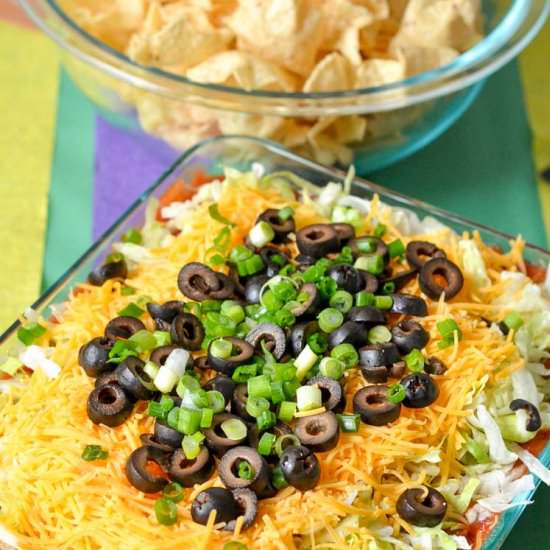 Best 7 Layer Taco Dip