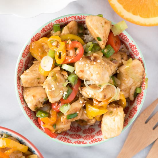 Spicy Ginger Chicken Stir Fry