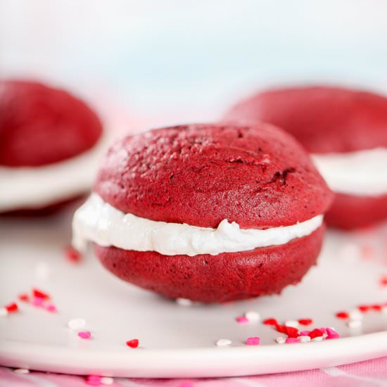 Red Velvet Whoopie Pies