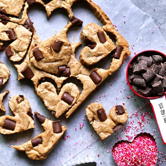 Cookie Butter Chocolate Blondies