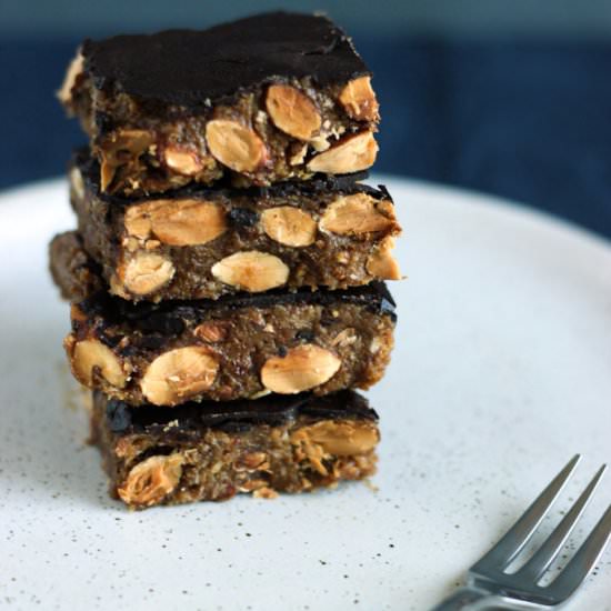 Almond Snickers Slice