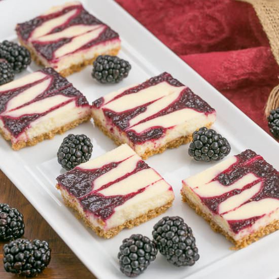 Blackberry Cheesecake Bars
