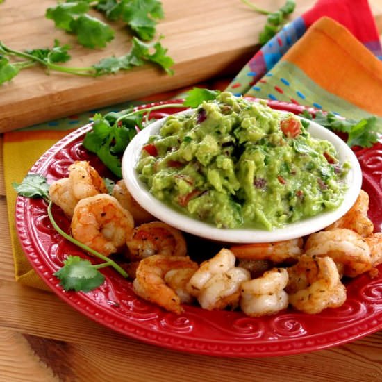 Cajun Shrimp Guacamole Dip