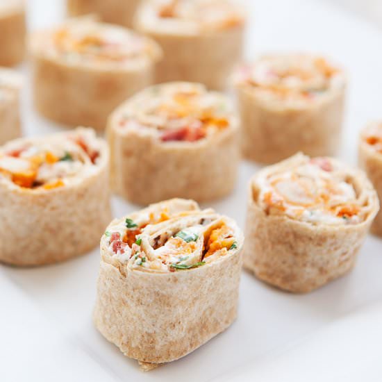 Buffalo Chicken Ranch Roll-ups