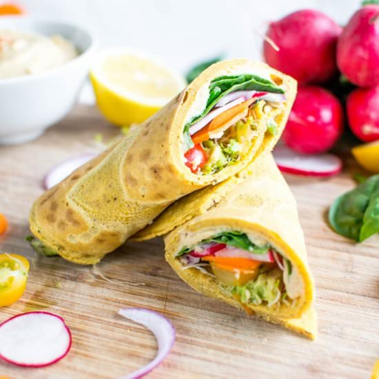 Moroccan Chickpea Wraps