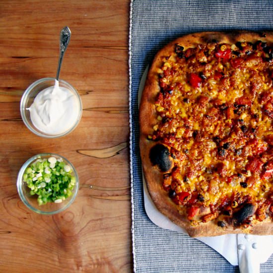 Butternut Squash Chili Pizza