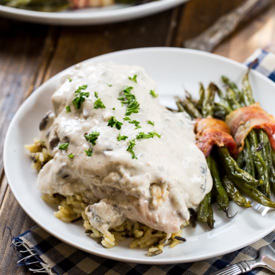 Crock Pot Creamed Chicken