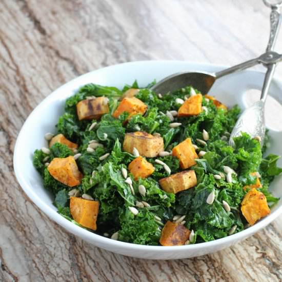 Kale & Roasted Sweet Potato Salad