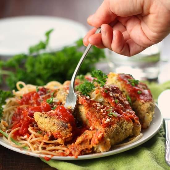Vegan Chickpea Parmesan