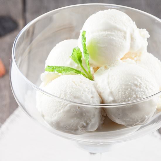 Lychee ice cream