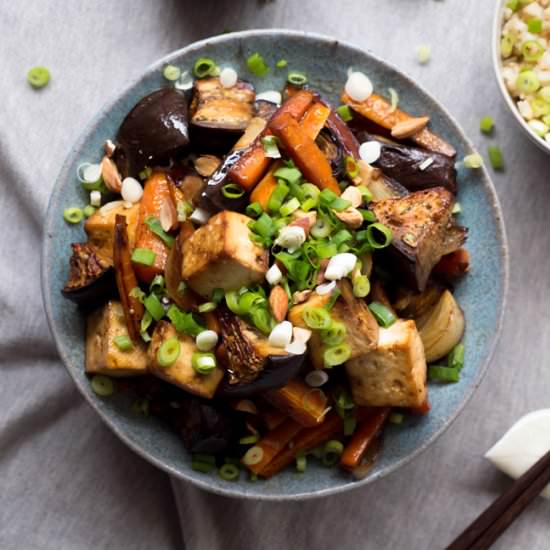 Double Onion Baked Tofu